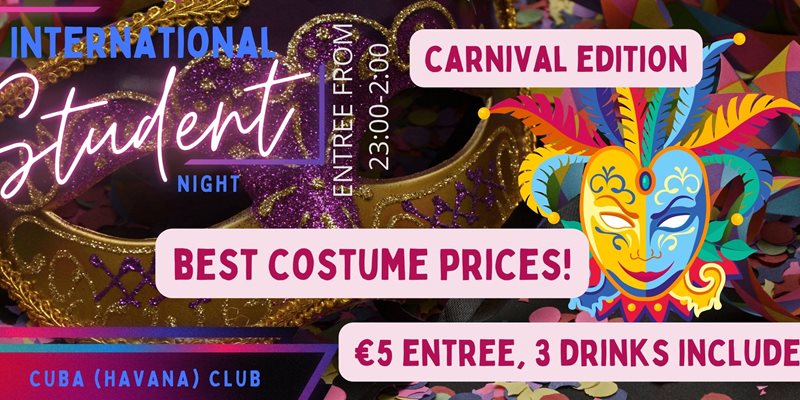 Carnaval Special – Internationale Studenten Avond @ Club Cub