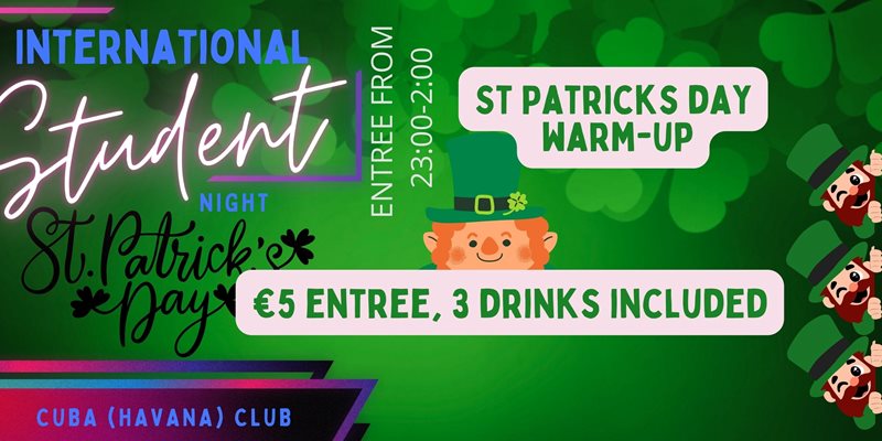 International Student night 14 March