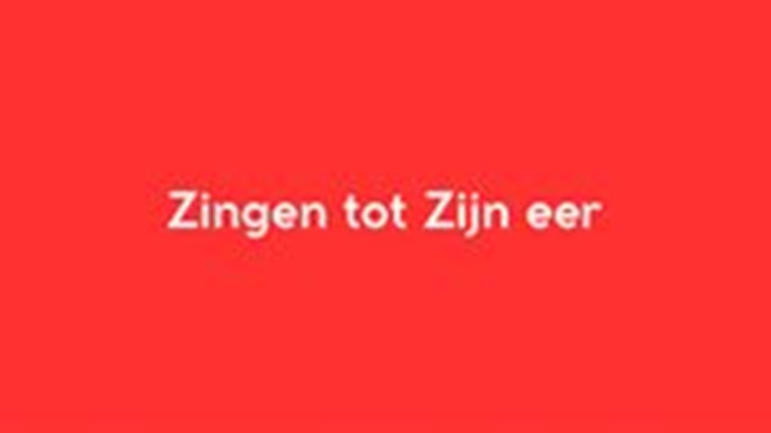 Zingen tot Zijn eer